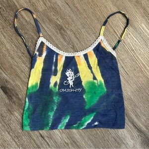 RARE OMIGHTY Tie Dye Cami Top Y2K Alt Streetwear